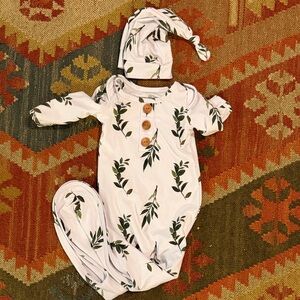 Caden Lane Newborn Gown Outfit